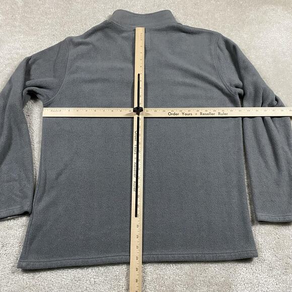 Free Fly Fleece Pullover Mens XL Gray Bamboo Quarter Snap Sweatshirt Performance - Picture 5 of 8